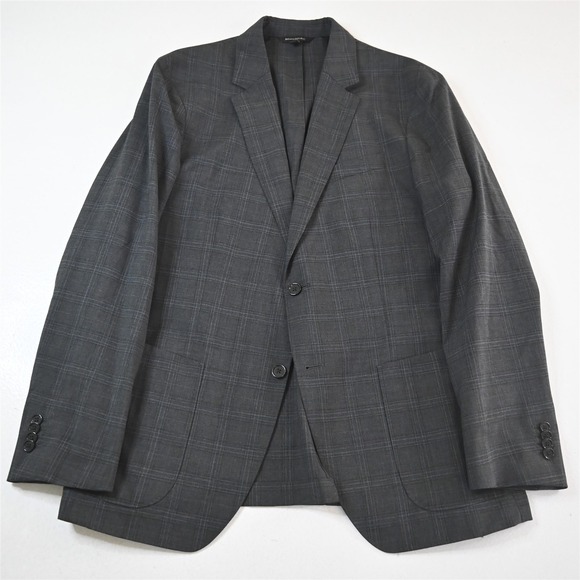 Banana Republic 42R Plaid Smart Weight Wool Unstructured Blazer Sport Coat